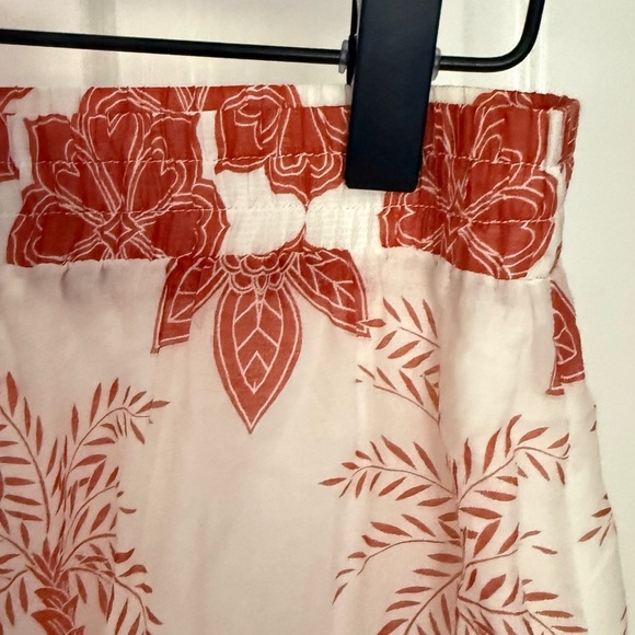 Johnny Was Jadee Phoebe Tiered Maxi Skirt Size Small Orange White - Picture 4 of 7